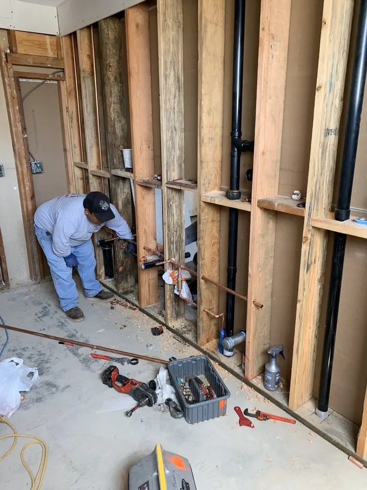 Commercial rough-in plumbing for Water Heater Replacement in North Brentwood